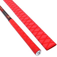 Haewoo Studio 熱縮橡膠釣魚竿手柄 1m x 35mm, 紅色的, 2個