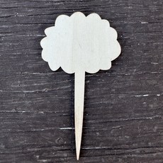 Roy 花卉植物木製標示牌 名牌, A08