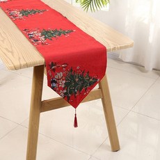 Sonio 可愛聖誕桌旗, 180 x 33 cm, 05 紅色樹, 1個