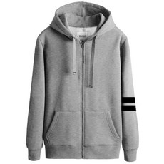 DUCLY 大尺碼刷毛連帽拉鍊 DUC-902