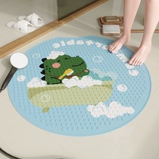 WITHWITH 角色防滑墊, 1個, 04 恐龍浴室