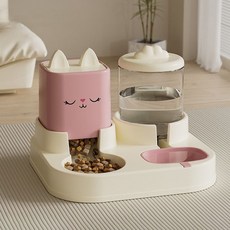 Lanboer 寵物Sleeper Cat半自動飲水器, 粉紅色, 1個