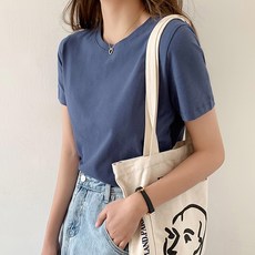 포플러앤씨 여성용 통기성 조이 반팔 티셔츠