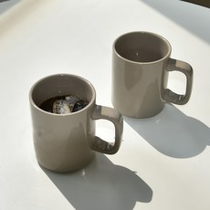 프렐류드 미에뜨 머그 380ml, 베이지, 2개