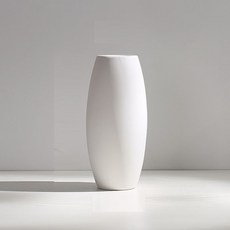리버그린 깔끔한 오브제 화병 A타입, 화이트, 1개