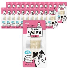 캣츠미어 냥이코기 닭가슴살 고양이 간식, 게맛, 22g, 24개