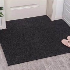 네이처뮤트 防滑刮泥線圈玄關墊, 1個, 深黑色