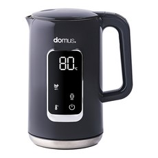 domus. 全不鏽鋼數位安心雙層電熱水壺 1.7L, 灰色