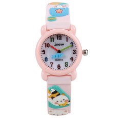 JNEW 孩童咖啡杯貓咪造型手錶