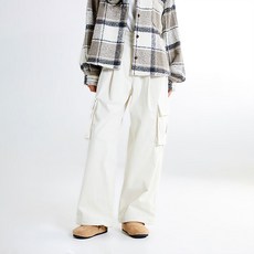 스파오 여성용 2 WAY 코듀로이 카고 와이드 팬츠 SPTCE4VG11