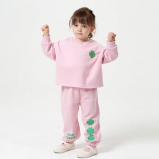 KIDSCOMO 女童 Lucky You 上下衣套裝