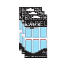 쁘띠팬시 보호필름 라벨견출지 F219, 적색, 13개입, 3개