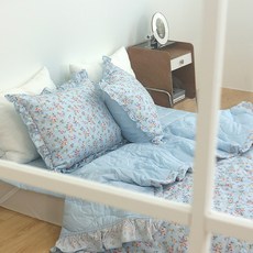 스누즈 트윌 40수 순면 꽃마리 간절기 이불, 하늘