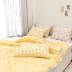 CHOUETTROOM 格紋超細纖維薄被寢具組