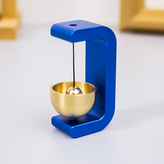 은희마법 힐링 마그넷 현관 도어벨, 메탈 블루