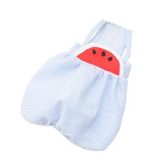 LIVING DUO 寵物西瓜日常服連身衣, 藍色, 1個