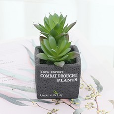 도시정원 미니 다육이 조화 소품, D형, 1개