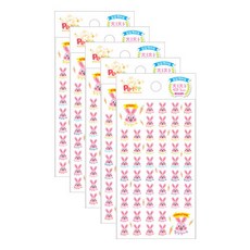 쁘띠팬시 베이비레빗 칭찬스티커 DA5293, 혼합색상, 5개