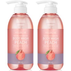 AROUND ME 嫩白沐浴乳 蜜桃香, 500ml, 2瓶