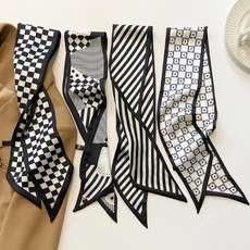 女性用 So&Young 黑色小巧裝飾圍巾4件組