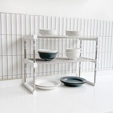 Plata 伸縮廚房層架, 1個, 白色