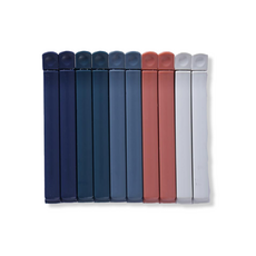 Hash Ground 拉鍊袋食品塑膠密封夾組 小 Kc-A4, 海軍藍, 綠色, 藍色, 白色, 粉紅色, 1套