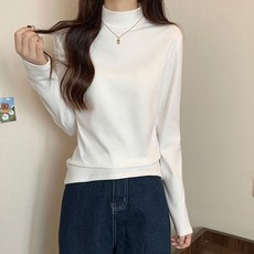 닷이프 여성용 소프트 컬러 반폴라 티셔츠