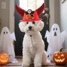 Keriving 寵物生日萬聖節紅色海盜帽, 紅色, 1個