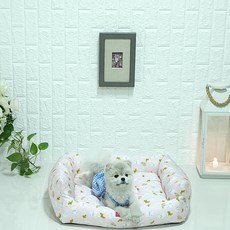 Doogypet 寵物涼感人造絲坐墊 駱駝粉紅色 1個 中號(48 x 57 x 16 厘米)