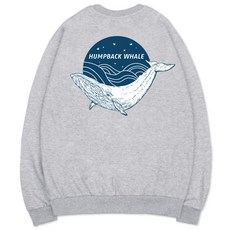 벤힛 남녀공용 세미 오버핏 웨일 특양면 빅사이즈 맨투맨