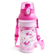 LiLFANT 背帶印花彈蓋式水壺, Hello Kitty22, 480ml