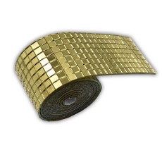 멜란느 모자이크 입자 접착띠 시트지, 골드