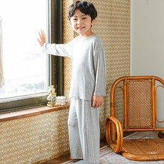 BAOBAB NAMU 童款簡約彈性長袖家居服+家居長褲組