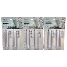 IP System 瓶子晾乾掛勾2件組, 透明色, 3個, 1層