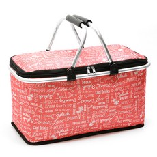 JHCompany JCP 캠핑용 대용량 보냉백, 레드영문