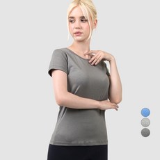 ARMEDES 女款四向氨綸圓形短袖T恤 AR-211