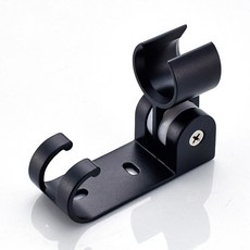 MONACO OLIVE 金屬系列蓮蓬頭支架 黑色 + Sealant Fix 黏著劑, 1套