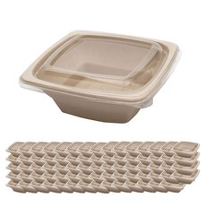 PACKAGE HERO 方形容器+蓋子 790ml 180*180*62mm, 75套, 1個