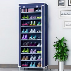 SAERON LAC 簡易鞋櫃 9 步 60 x 30 x 155cm, 海軍