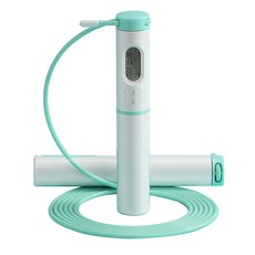 2合1計數智慧跳繩+電池, 薄荷