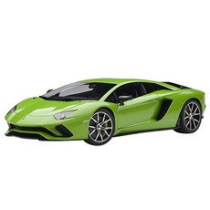 AUTOart 複製品蘭博基尼 Aventador S 汽車壓鑄模型 AA791334GR, 綠色