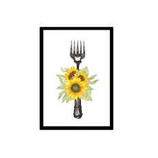 Hansuo 室內裝飾畫框 + 向日葵海報 D 套組, 黑色