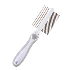 Dog Eye 雙面梳 6.5 x 22 cm, 白色, 1個