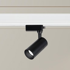 WONHA DS 無閃爍 Canes COB 軌道燈 LED 20W 黑色 日光色, 6500K, 1個