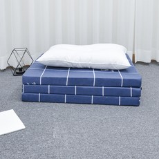 Magic Bed 格紋3段折疊海棉床墊, 簡單的愛情