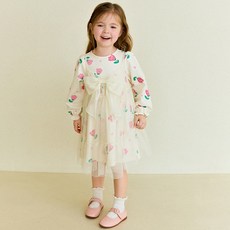 hejmini 女童浪漫蝴蝶結紗質洋裝