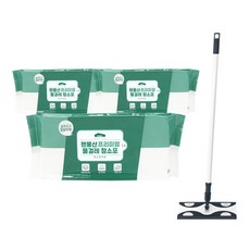 PaN EASY LIFE 桿式拖把 + 濕拖巾 30張 x 3包 組, 混合色, 1套