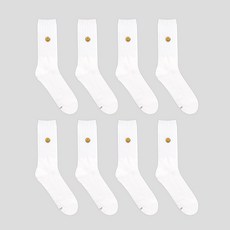 GGRN 男士微笑休閒長筒中筒襪 8雙