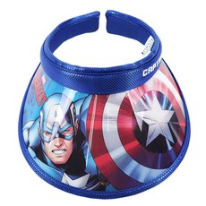 漫威美國隊印花孩童空頂遮陽帽