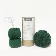 Mellowstory Stationery Sophie 迷你圍巾編織套組, 森林綠, 1個